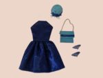Hand Made Blue Cocktail Dress - Image 2