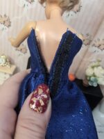Hand Made Blue Cocktail Dress - Image 3