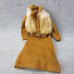 Long Brown Fleece Skirt & Jacket - Image 3
